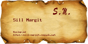 Sill Margit névjegykártya